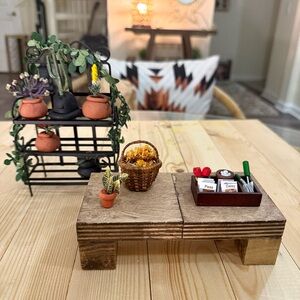 Miniature Plant Botanical Room Dollhouse Furniture Accessories Set
